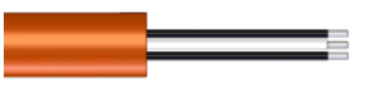 fils sous téflon (PTFE) 2 ou 3 âmes, jusqu'à 260 °C