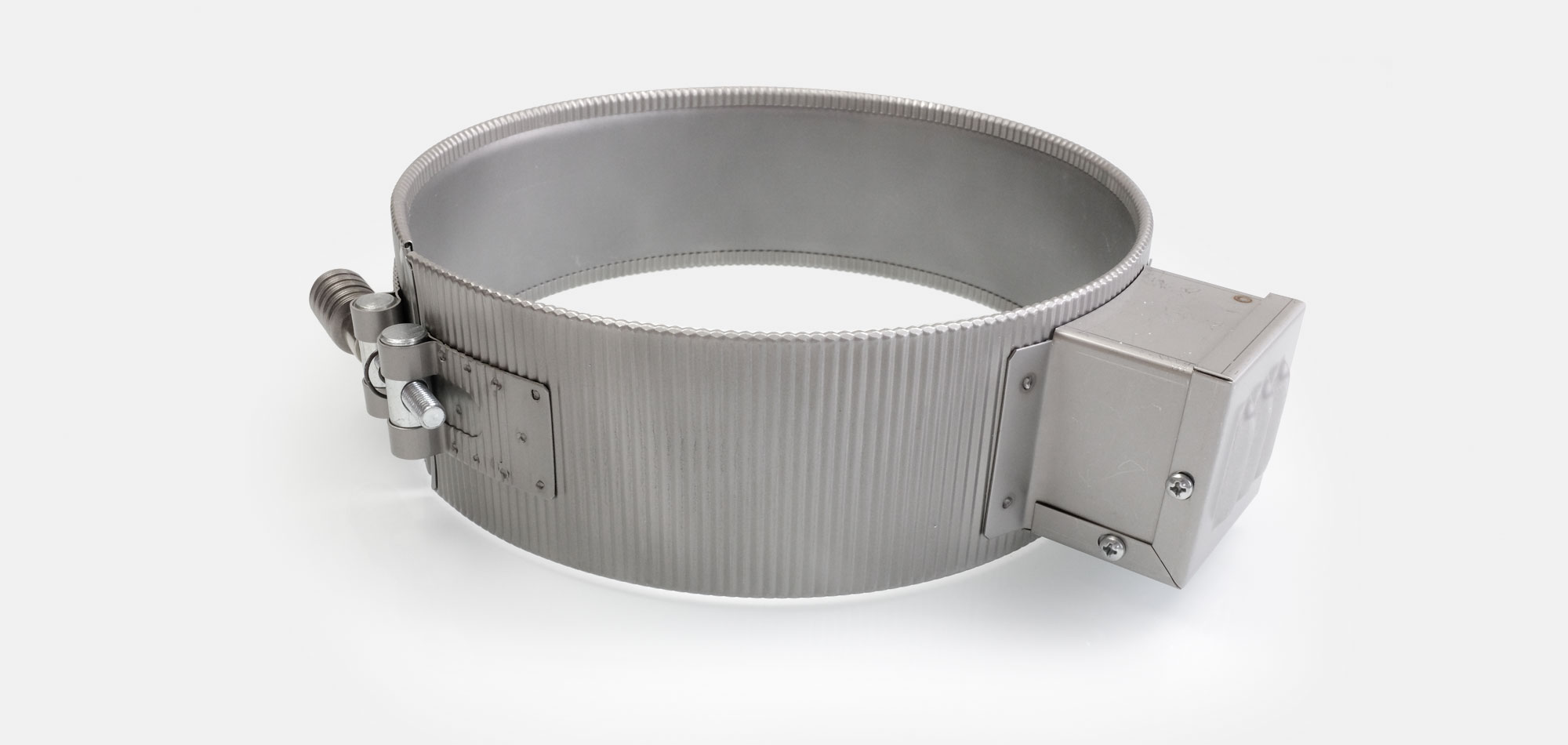 collier chauffant „haute charge“,  pour températures jusqu'à 450 ° C, moulage par injection, extrusion,  alésages, évidements, sans effet de stockage, réactif, mineralisole