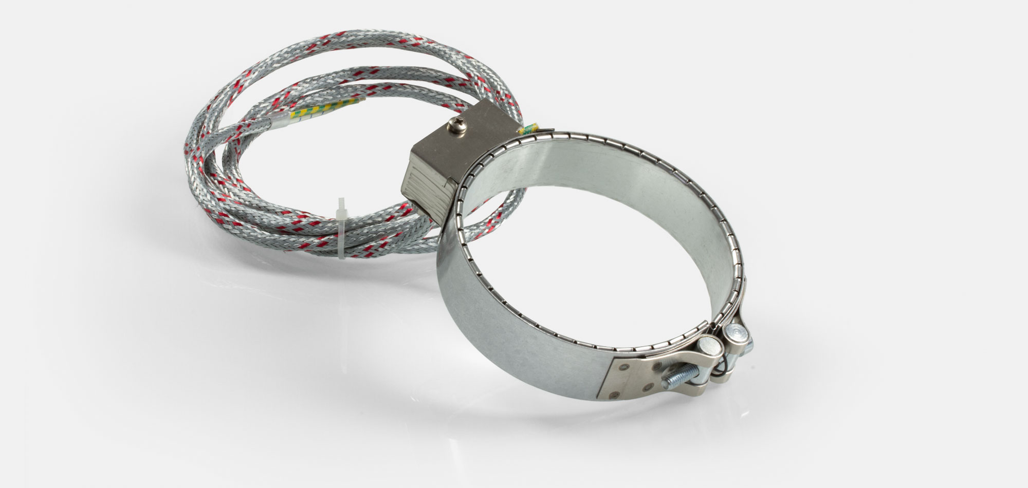 collier chauffant, pour températures jusqu'à 280°C, moulage par injection, extrusion, alésages, évidements, support thermocouple, cercle calorifuge par vide d’air, cercle calorifuge et pyronap, mica isolé