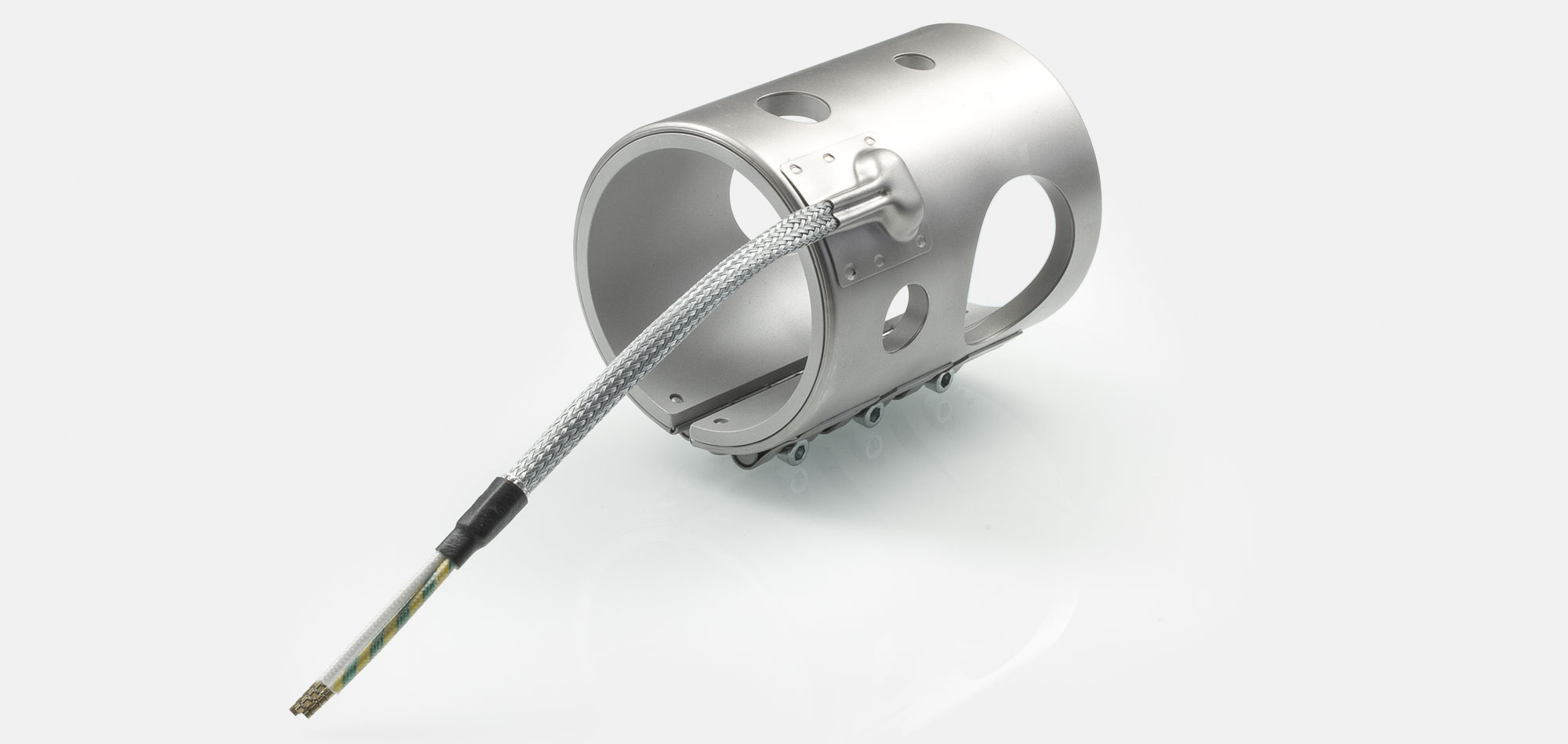 colliers de buse, pour températures jusqu'à 450°C/550°C, moulage par injection, conception écoénergétique, flux de chaleur homogène, trous, évidements, thermocouple intégré, contour spécial, Encombrement réduit, extrusion de câble