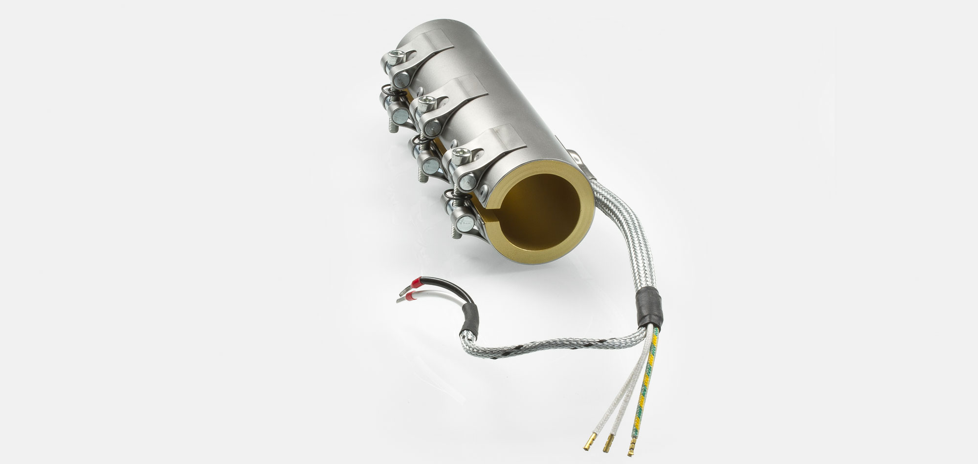 colliers de buse, pour températures jusqu'à 450°C/550°C, moulage par injection, conception écoénergétique, flux de chaleur homogène, trous, évidements, thermocouple intégré, contour spécial, Encombrement réduit, extrusion de câble