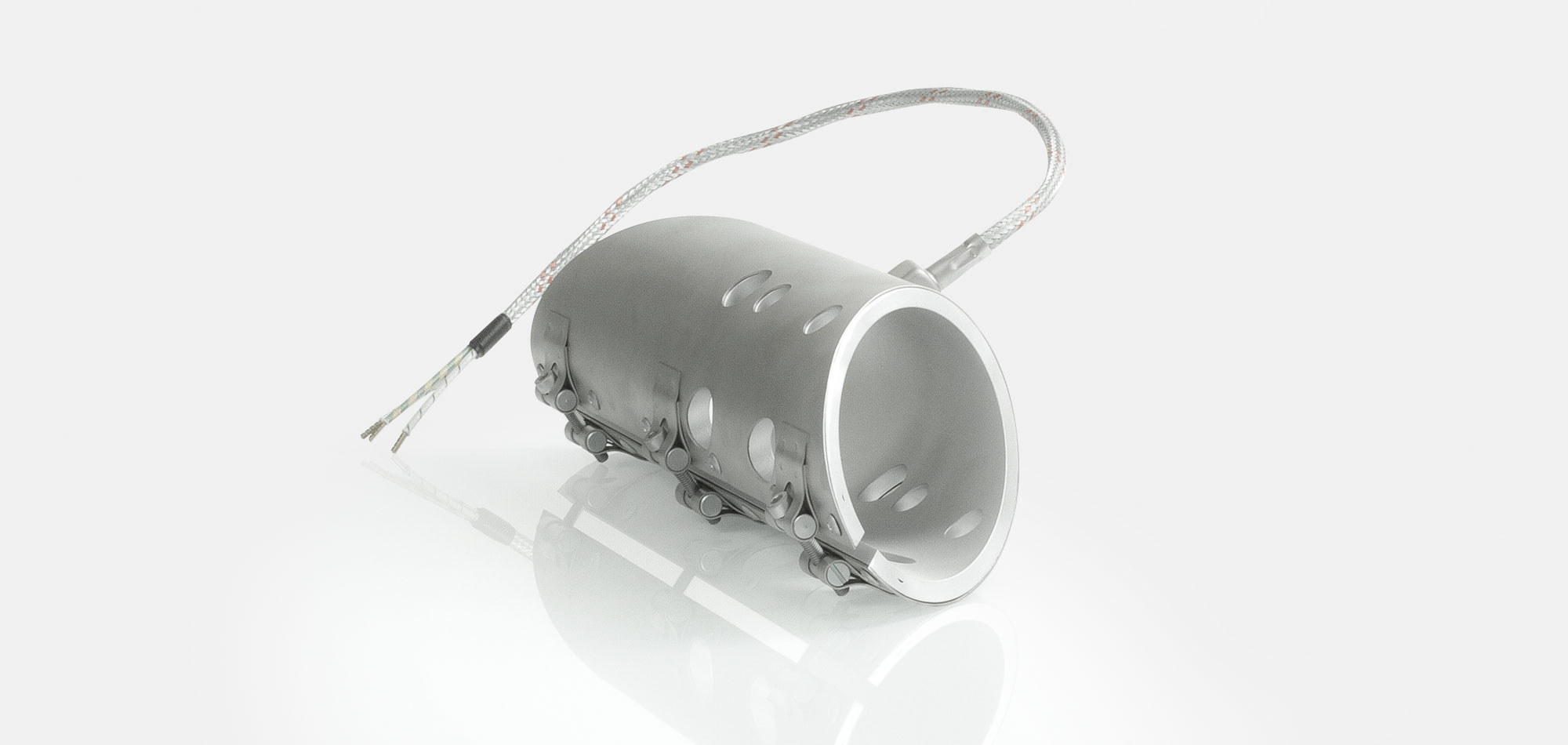 colliers de buse, pour températures jusqu'à 450°C/550°C, moulage par injection, conception écoénergétique, flux de chaleur homogène, trous, évidements, thermocouple intégré, contour spécial, Encombrement réduit, extrusion de câble