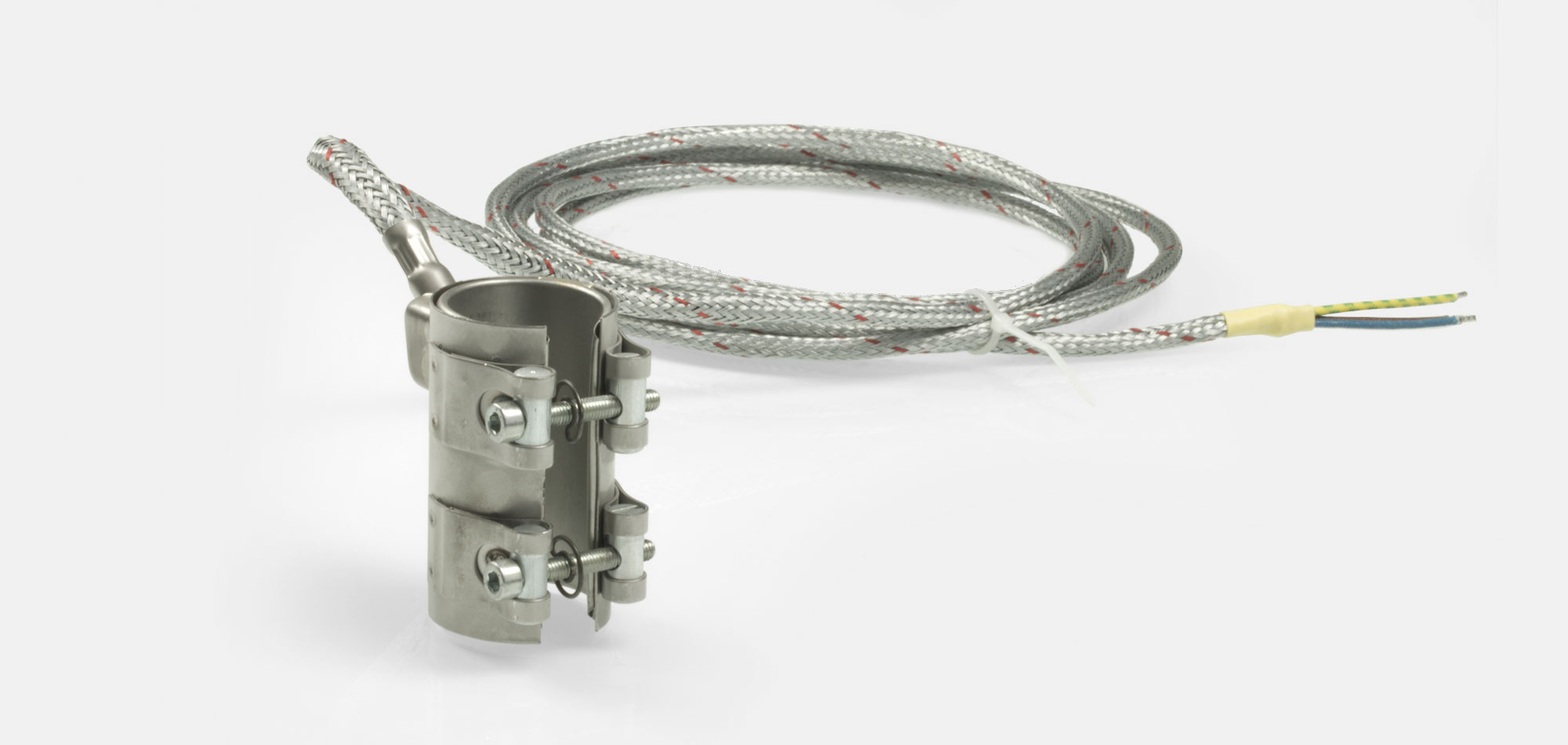 collier de buse standard en acier inoxydable et laiton, pour températures jusqu'à 280°C/350 ° C, moulage par injection, trous, évidements, thermocouple incorporé, thermocouple de surface séparé ou support pour thermocouple, accessoires d'origine