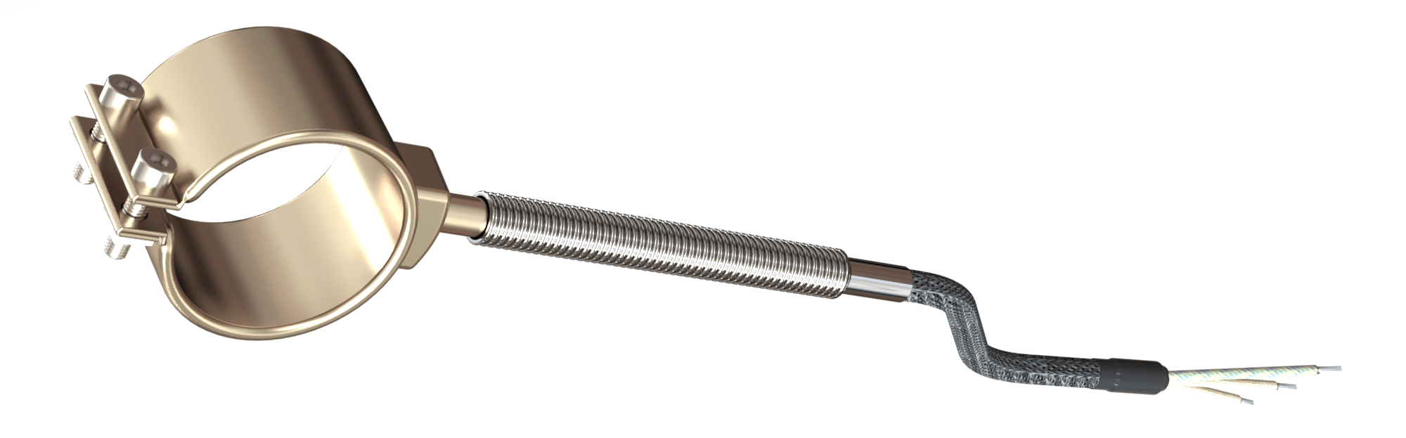 collier de buse standard en acier inoxydable et laiton, pour températures jusqu'à 280°C/350 ° C, moulage par injection, trous, évidements, thermocouple incorporé, thermocouple de surface séparé ou support pour thermocouple, accessoires d'origine