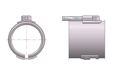 Capot plat axial