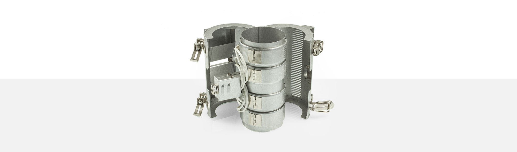 Ensembles chauffage-refroidissement, pour températures jusqu'à 280°C, extrusion, moulage par injection, PVC, systèmes de recyclage, ventilateurs, refroidissement par air, isolation ,mica isolé