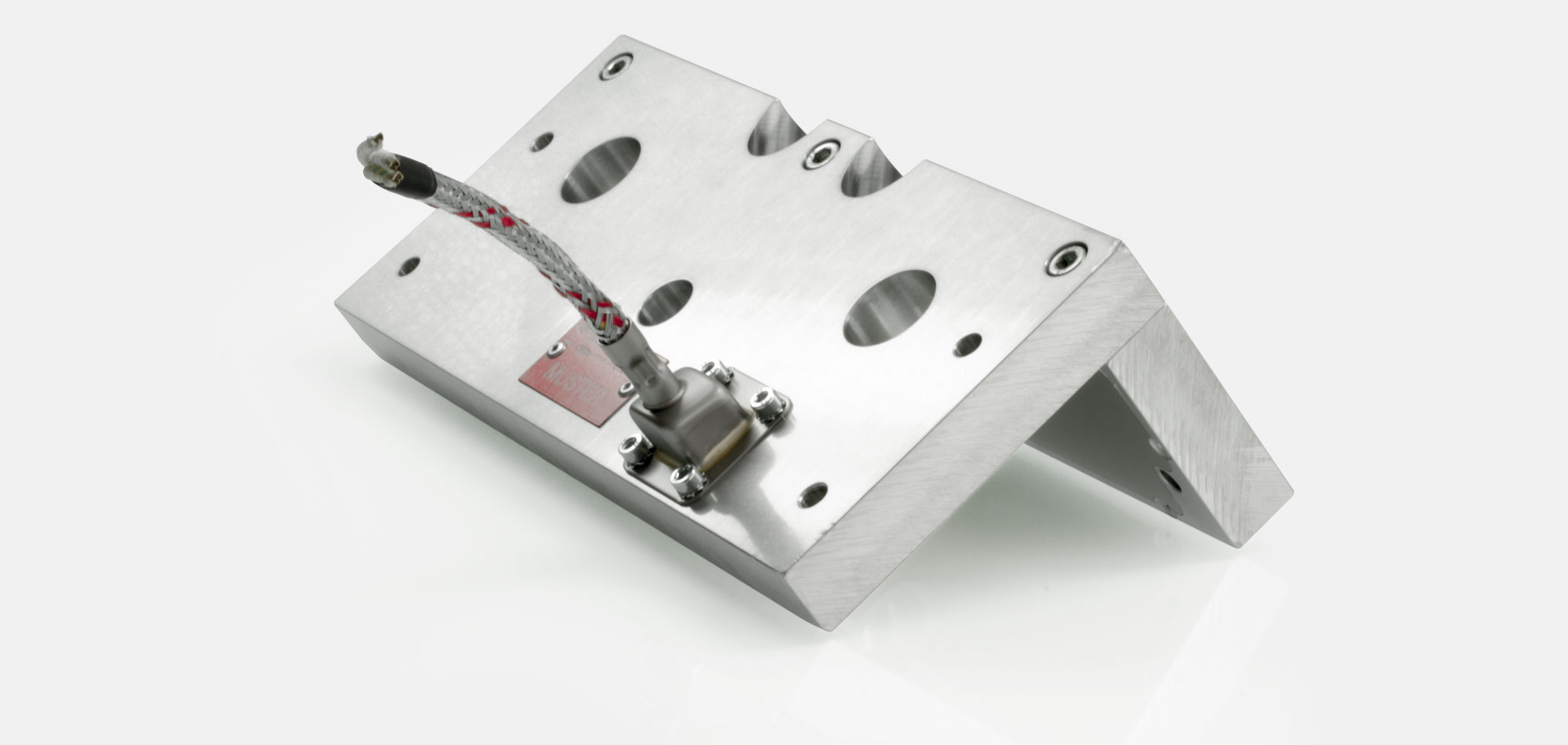Chauffage d'outillage, Chauffant Plat, Collier Rectangulaire, pour des températures jusqu'à 450°C/550°C, extrusion, moulage par injection, technologie des plastiques, alésages, évidements, connexion frontale, économe en énergie, homogène flux de chaleur
