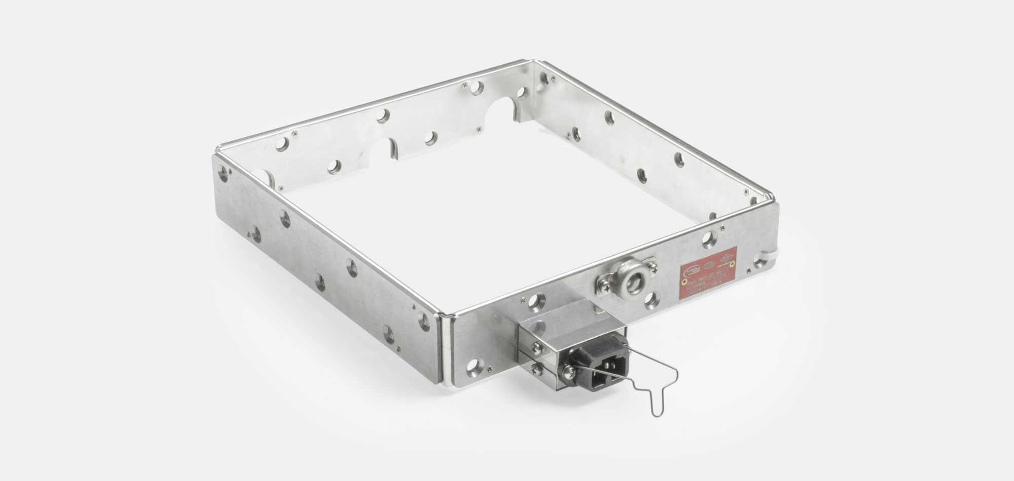 Chauffage d'outillage, Chauffant Plat, Collier Rectangulaire, pour des températures jusqu'à 450°C, extrusion, moulage par injection, technologie des plastiques, alésages, évidements, support de capteur de chaleur, thermocouple intégré, mineralisole