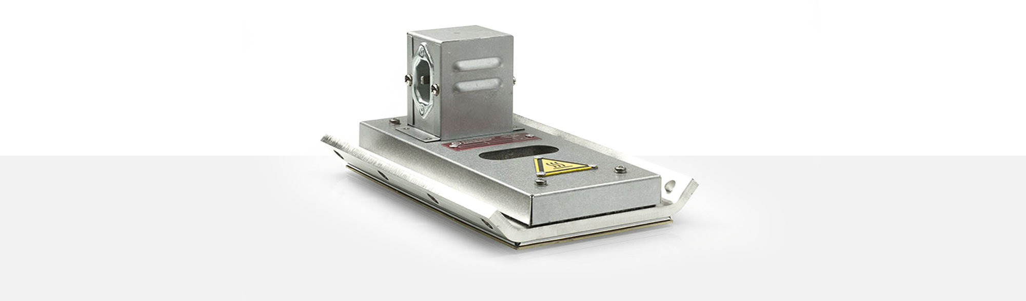 Chauffage d'outillage, Chauffant Plat, Collier Rectangulaire, pour des températures jusqu'à 280°C, extrusion, moulage par injection, technologie des plastiques, alésages, évidements, support de capteur de chaleur, mica isolé