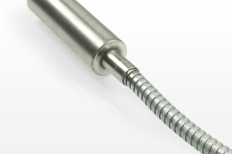 Exécution K:Variante avec câble 3 âmes (2 + T) sous gaine inox étanche