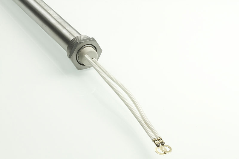 Exécution A: laiton ou filetage inox, sortie 1000 mm sous revêtement soie de verre, Protection IP00