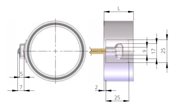 fig. 3: capot plat axial sortie 3