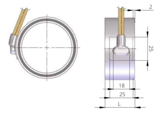 fig. 4: capot plat tangentiel sortie 4
