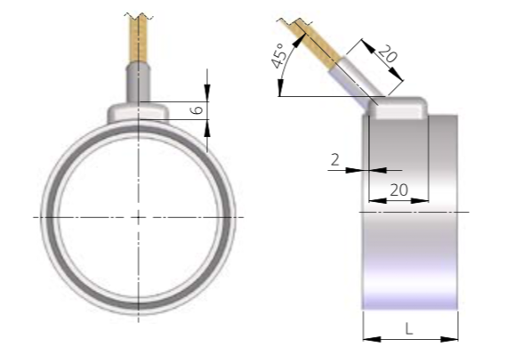 fig. 7: capot RPM axial 45° sortie 8