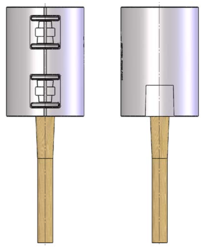 fig. 12: RPI avec capot plat axial