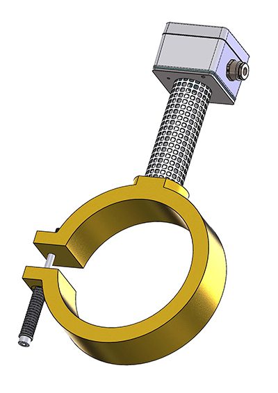 Résistances surmoulées Exemple 1 Boîtier en aluminium standard, tube perforé, IP54 / IP65