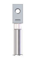 EB Ø 6,5 mm + Ø 8,5 mm - borne plate avec étrier M4